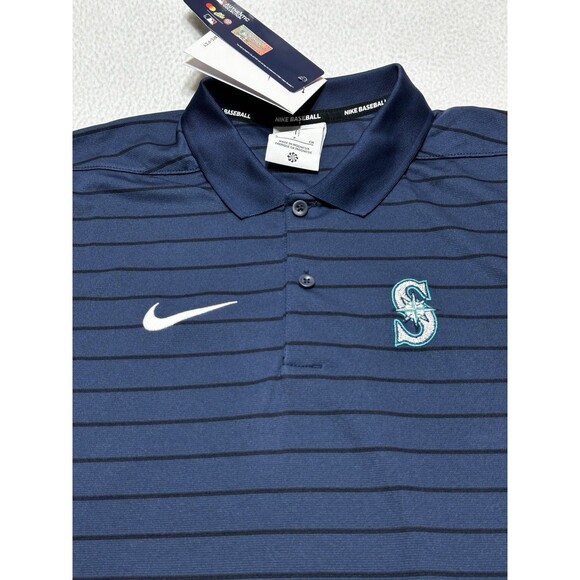 Seattle Mariners Nike MLB Authentic Collection Men's Small Dri-FIT Polo NACE NWT - Picture 1 of 13